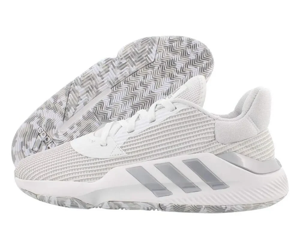 ADIDAS SM PRO BOUNCE 2019 LOW TEA MENS SHOES SIZE 8 WHITE
